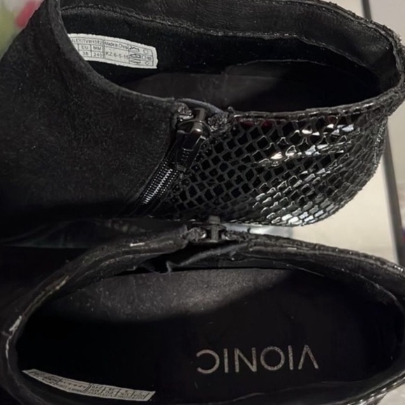 Ladies Black VIONIC BROMLEY BOOTIES - Picture 5 of 8